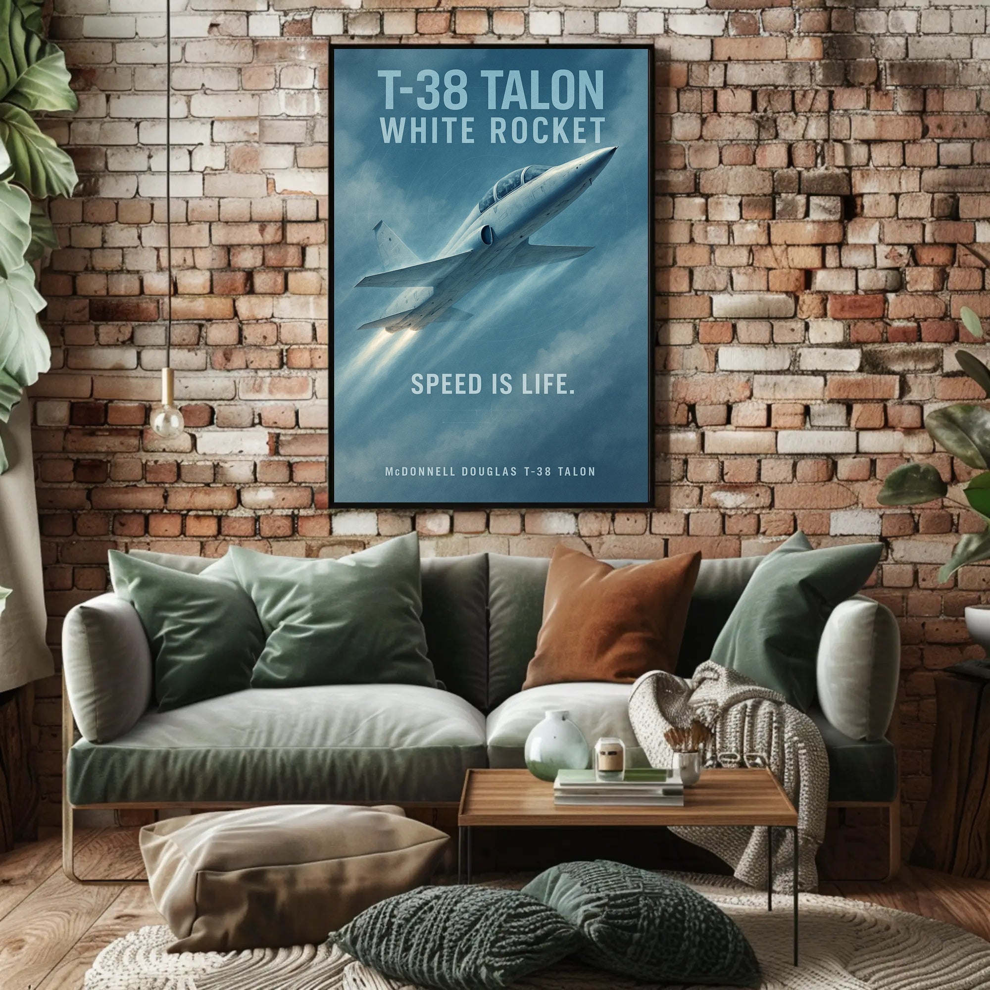 T-38 Talon Jet Speed Enthusiast Poster