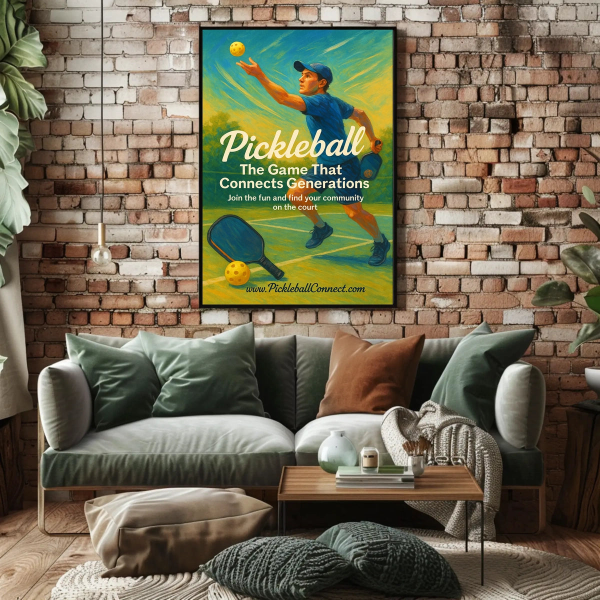 Pickleball Connecting Generations Poster