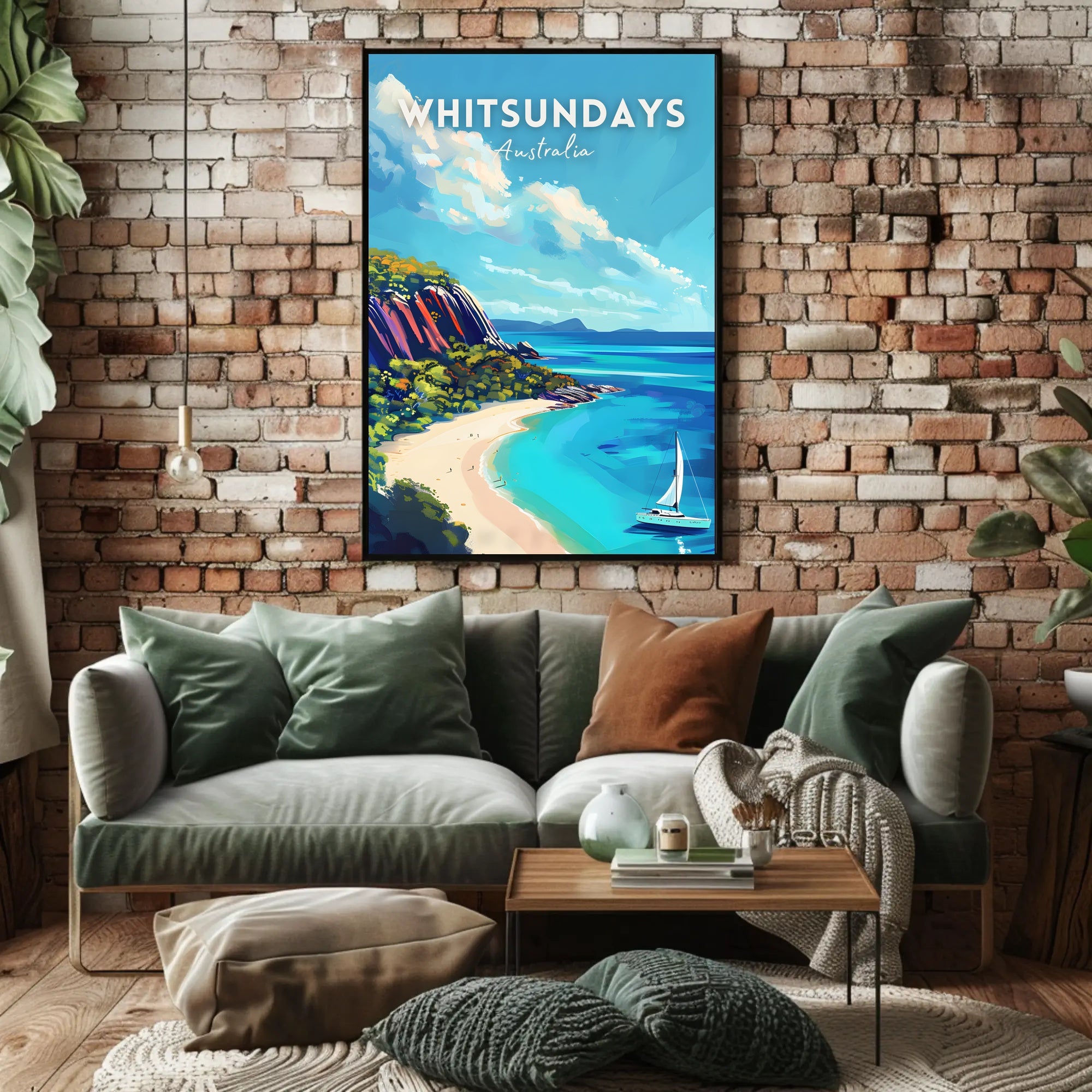 Whitsundays Tropical Getaway Travel Poster