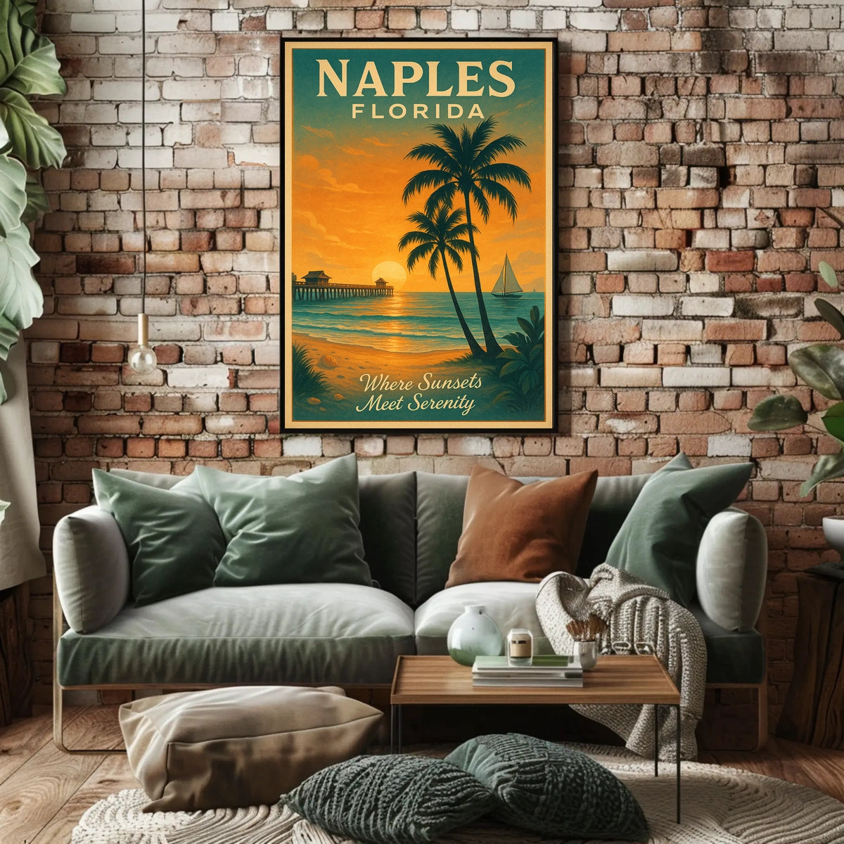 Naples, Florida Where Sunsets Meet Serenity Poster