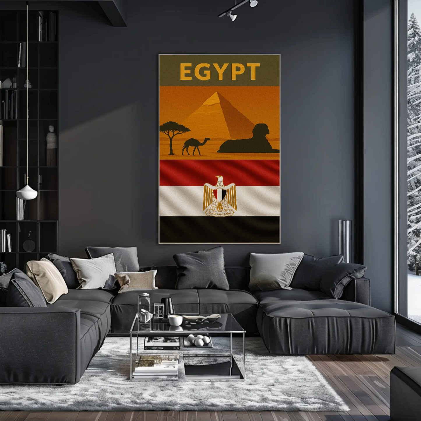 Egyptian Landscapes Vintage Travel Art Print Travel Poster
