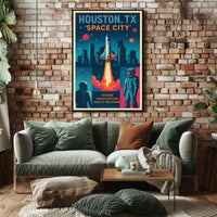 Space City Houston, TX Poster