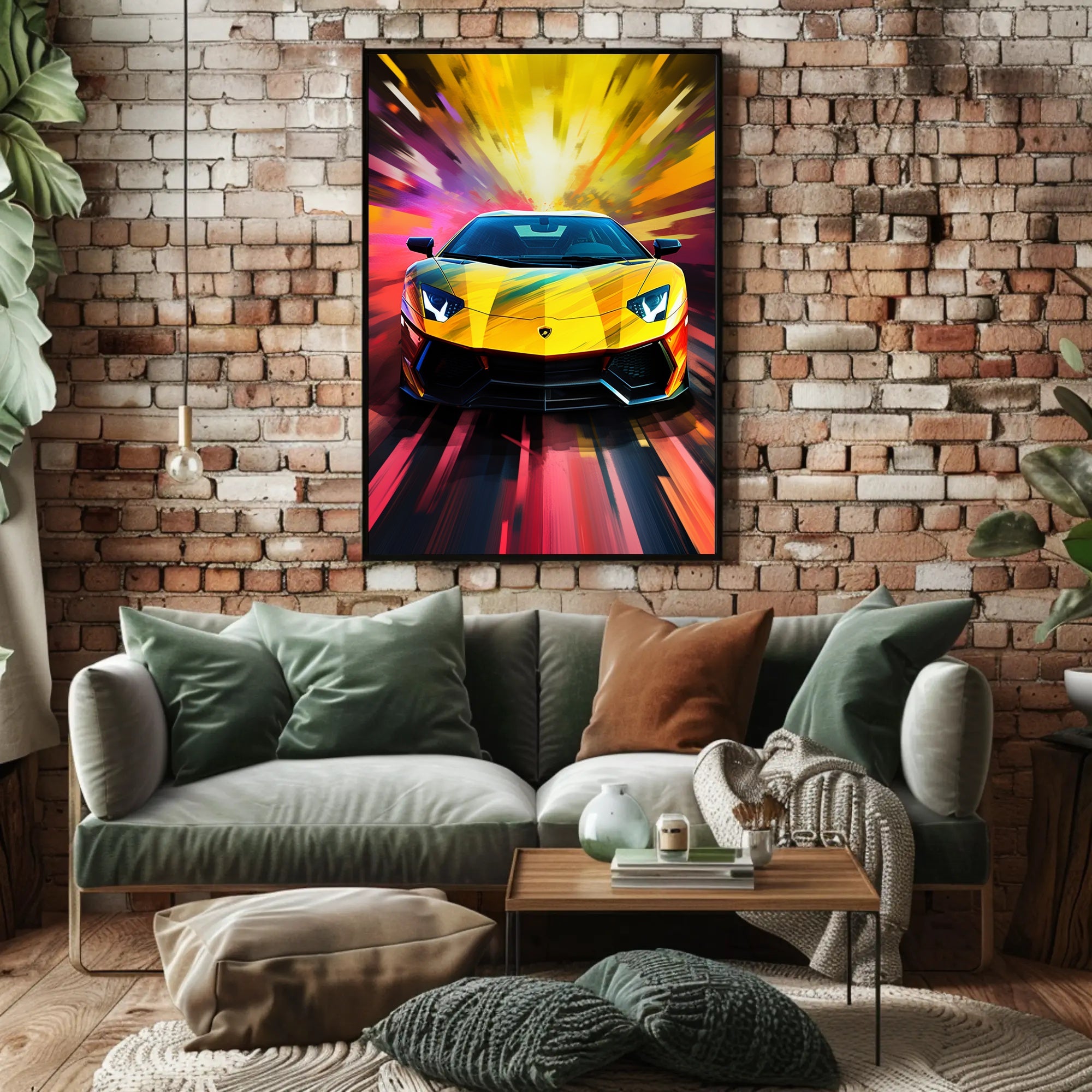 Speed and Color Burst Poster PosterGoat