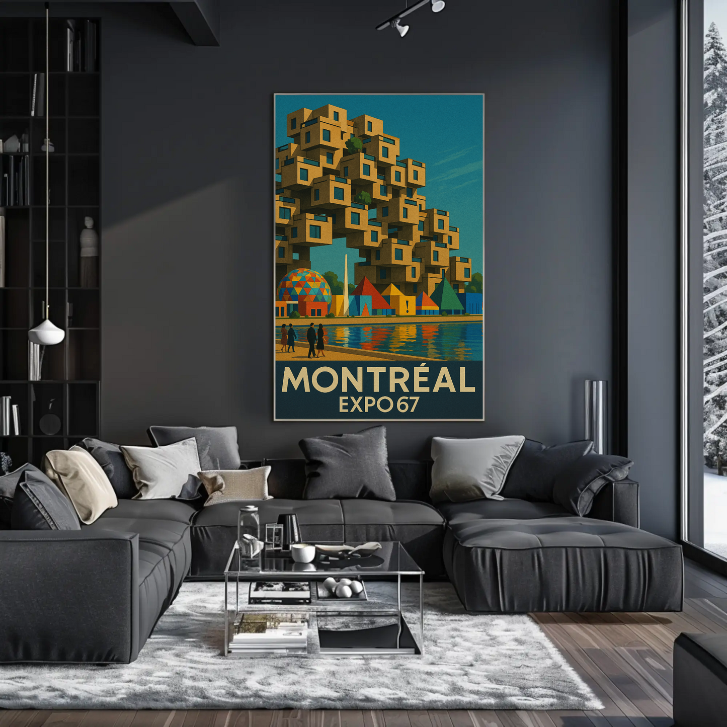 Montreal Expo 67 Habitat Travel Poster