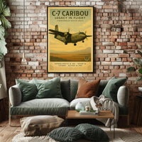 C-7 Caribou Legacy In Flight Poster Art PosterGoat