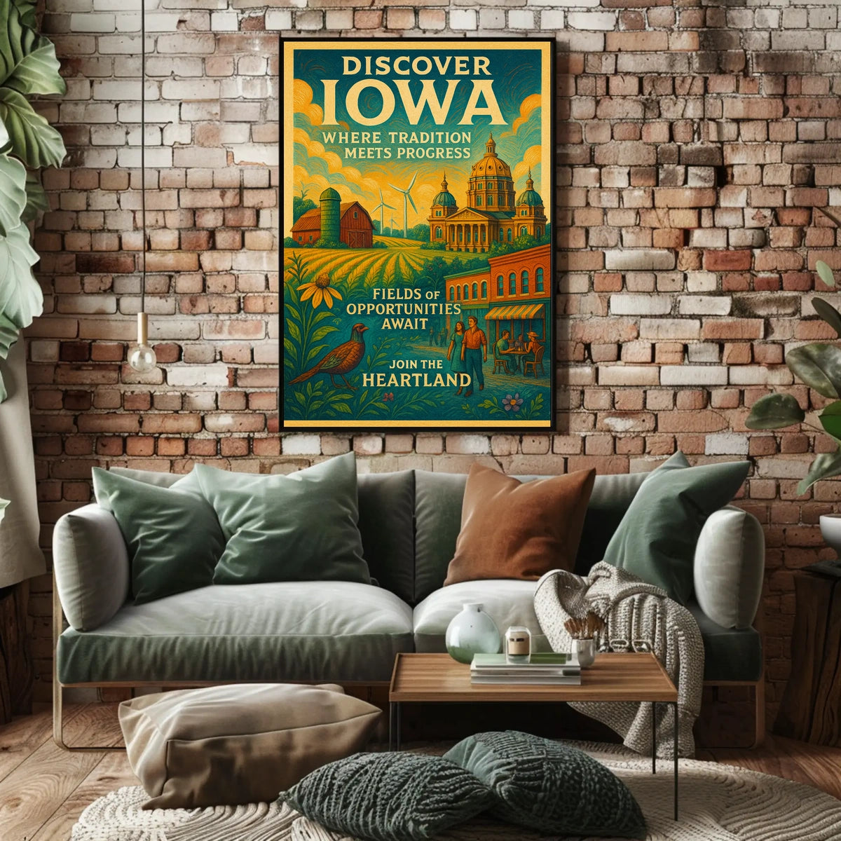 Discover Iowa Poster