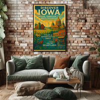 Discover Iowa Poster