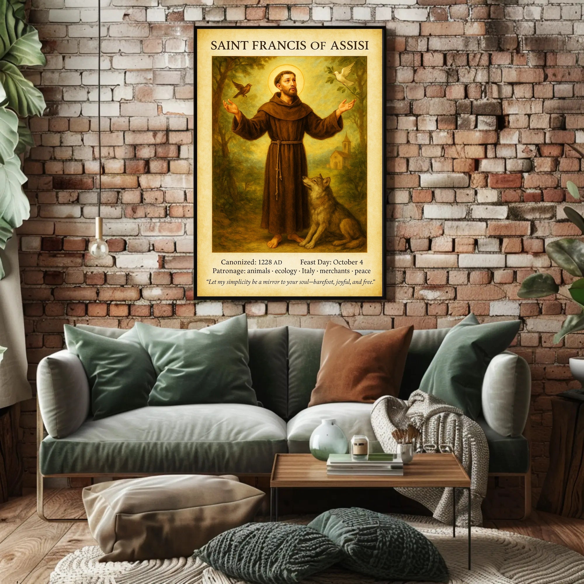 Saint Francis of Assisi Poster PosterGoat