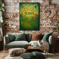 Discover the Heartland Iowa Poster