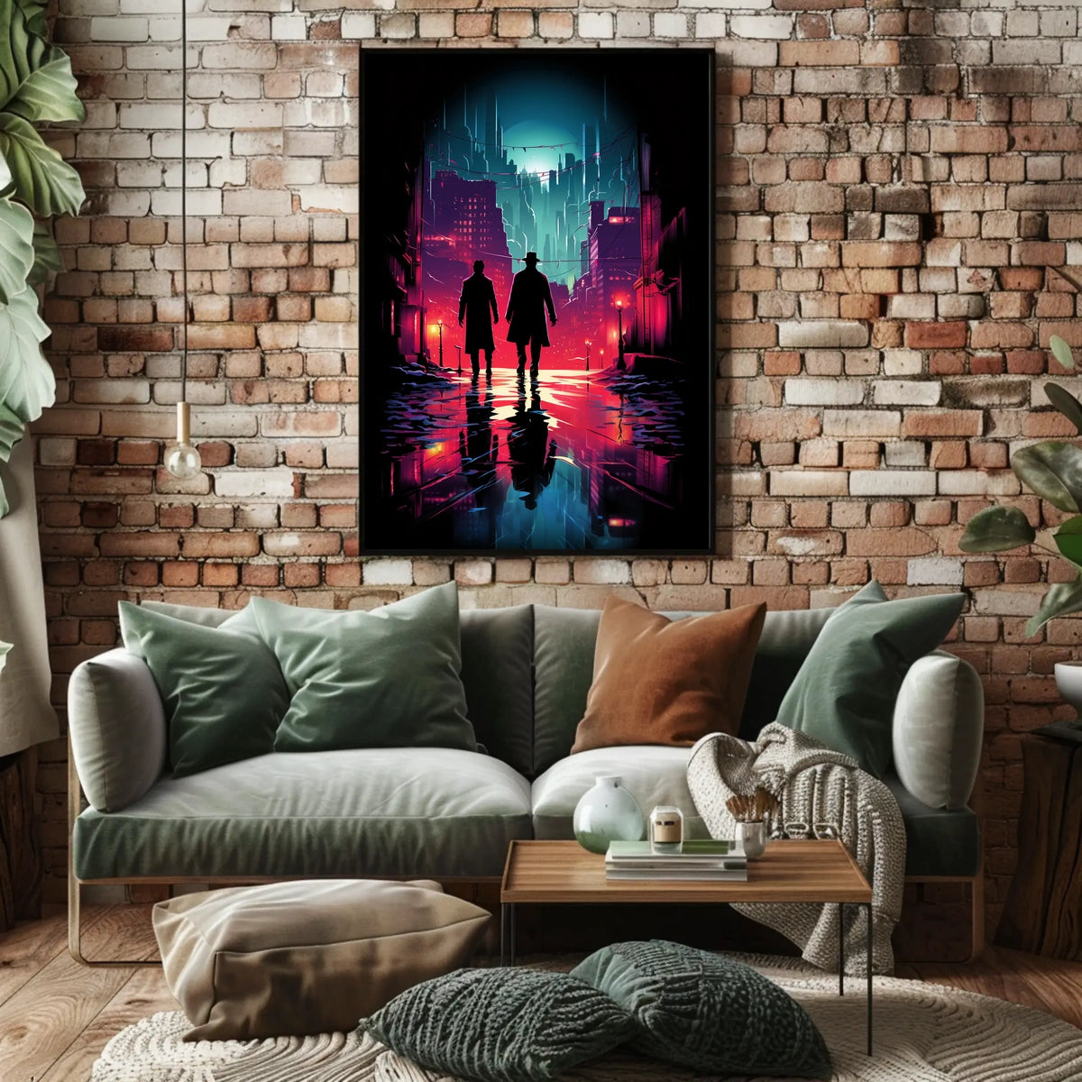 Neon Noir Cityscape Poster