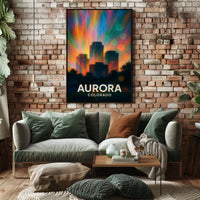 Aurora Colorado Scenic Travel Photography Realism Poster