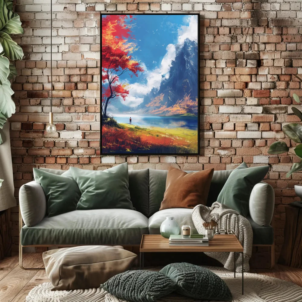 Vintage Car Mid-20th Century Art Deco Poster