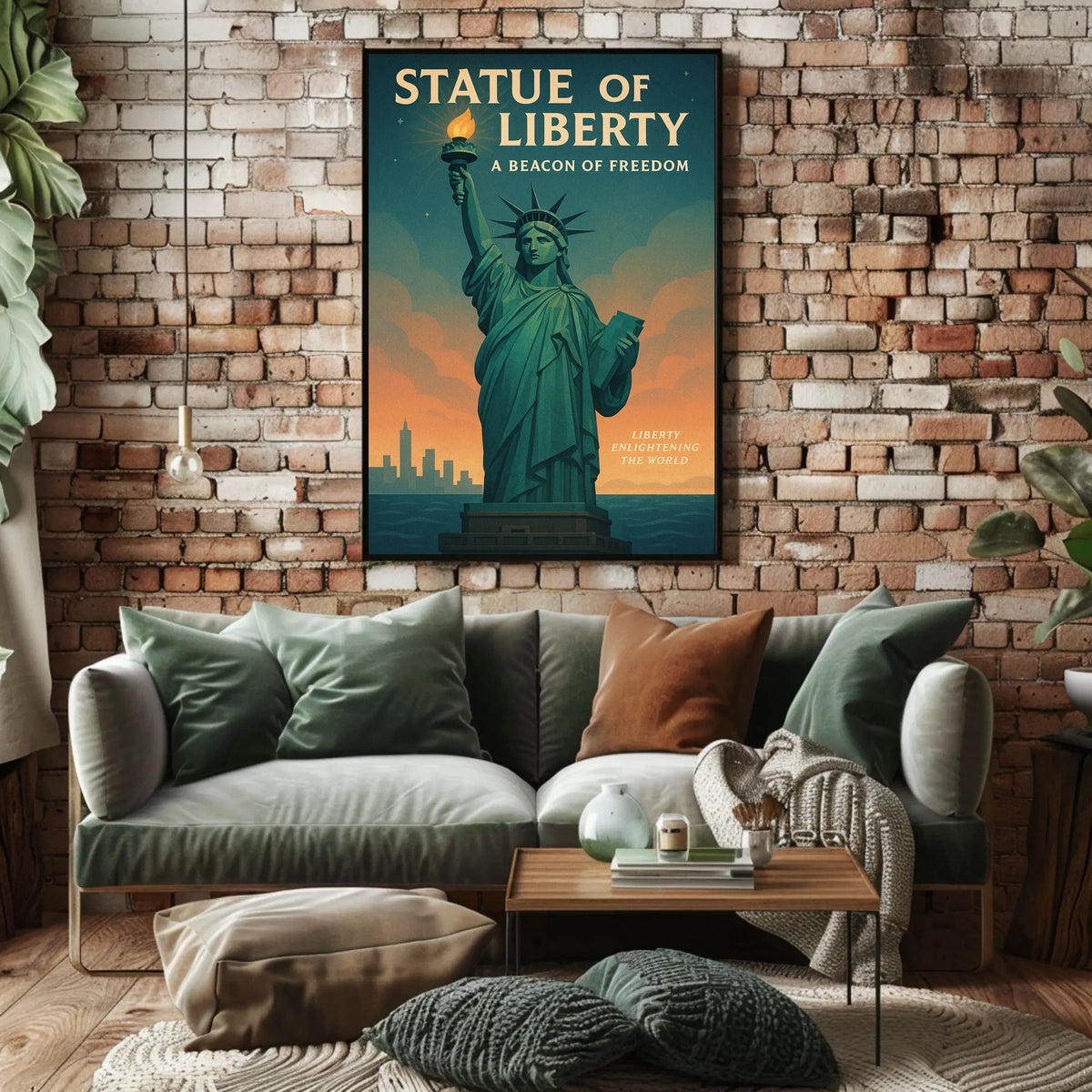 Statue Of Liberty Cultural Heritage Poster Vintage Wall Art