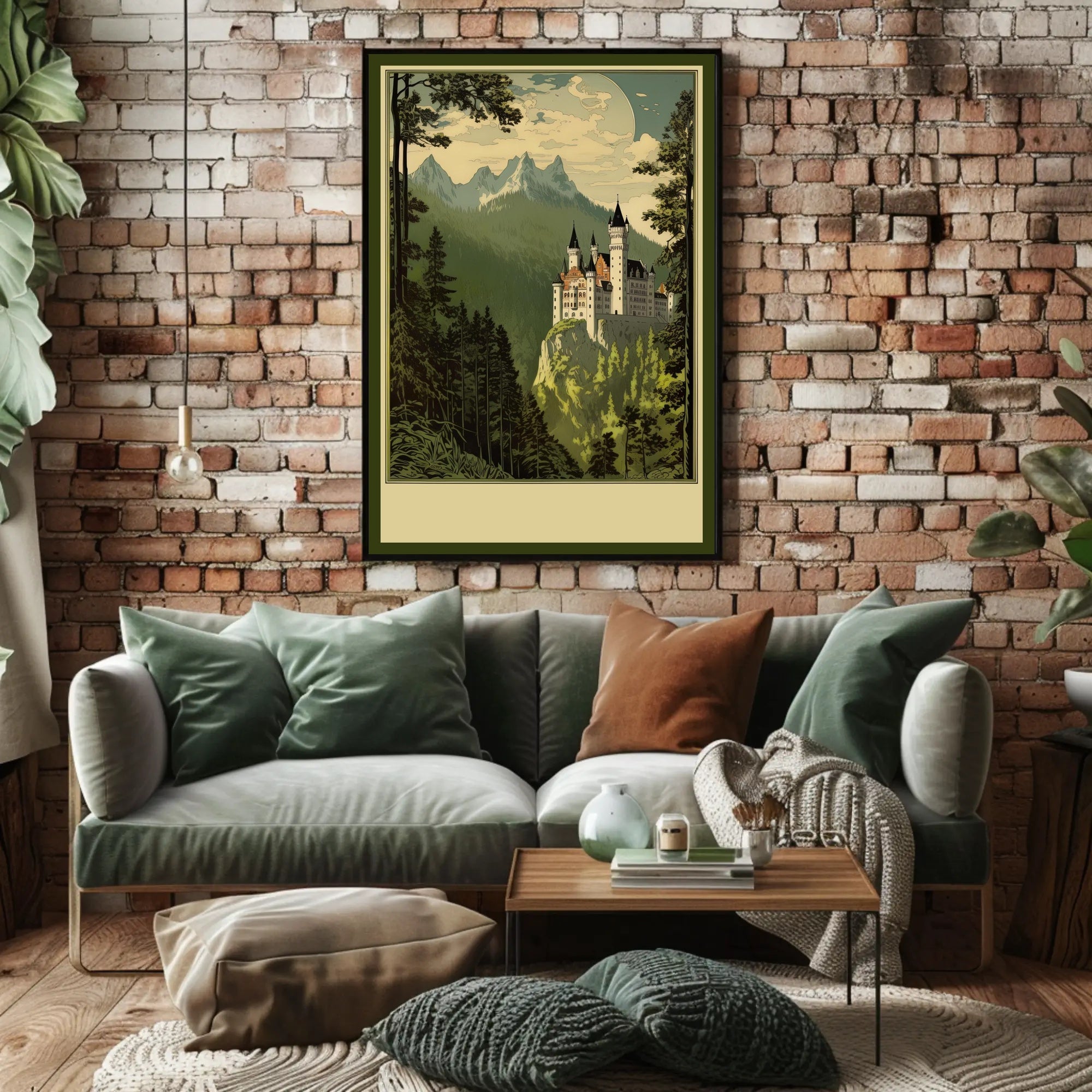 Enchanted Castle in the Mountains Poster