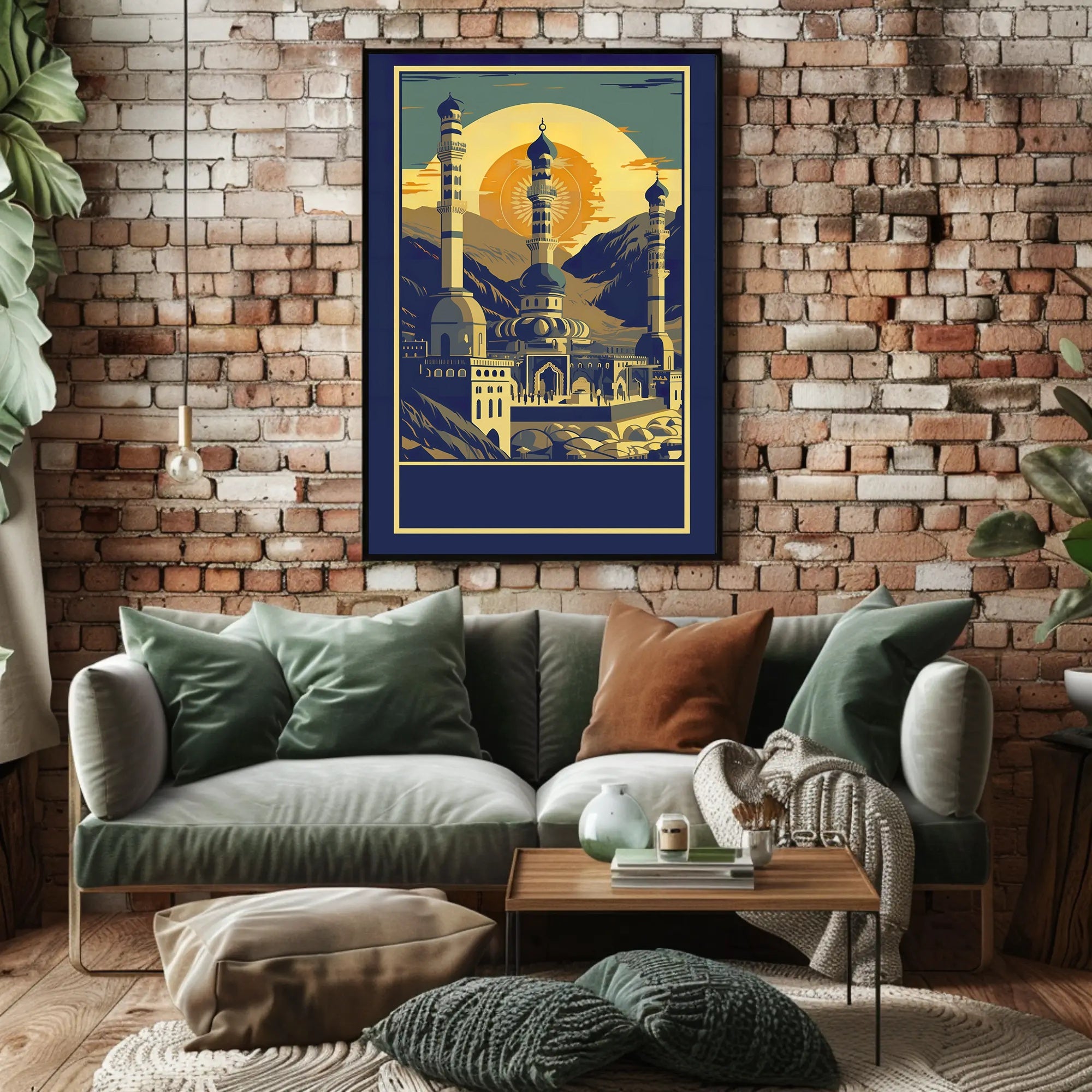 Majestic Mosque at Sunset Poster