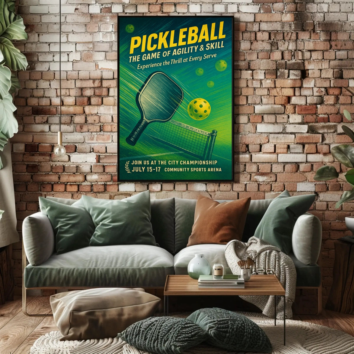 Pickleball Championship Invitation Poster