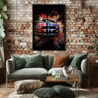 Dynamic Automotive Art Poster PosterGoat
