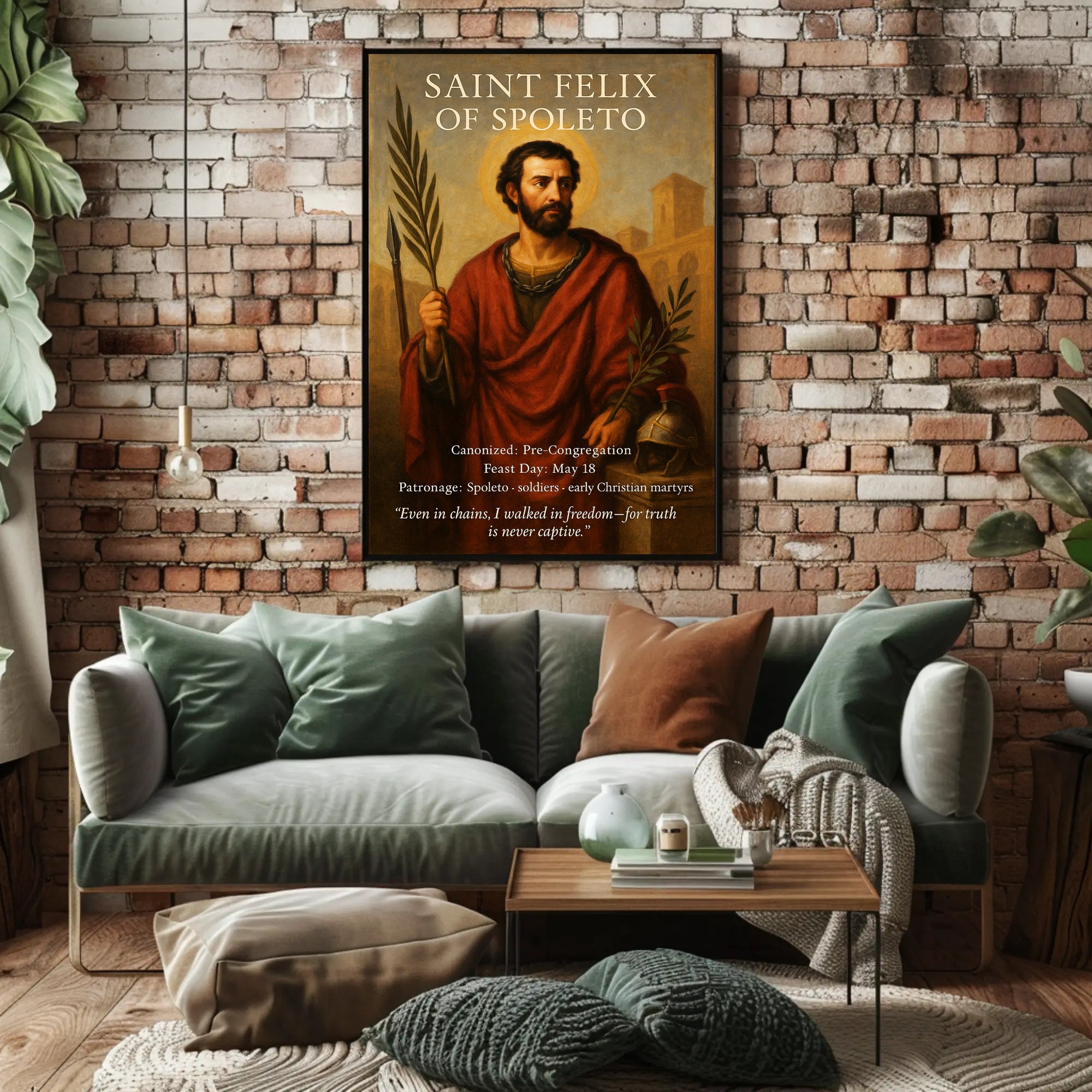 Saint Felix of Spoleto Poster PosterGoat