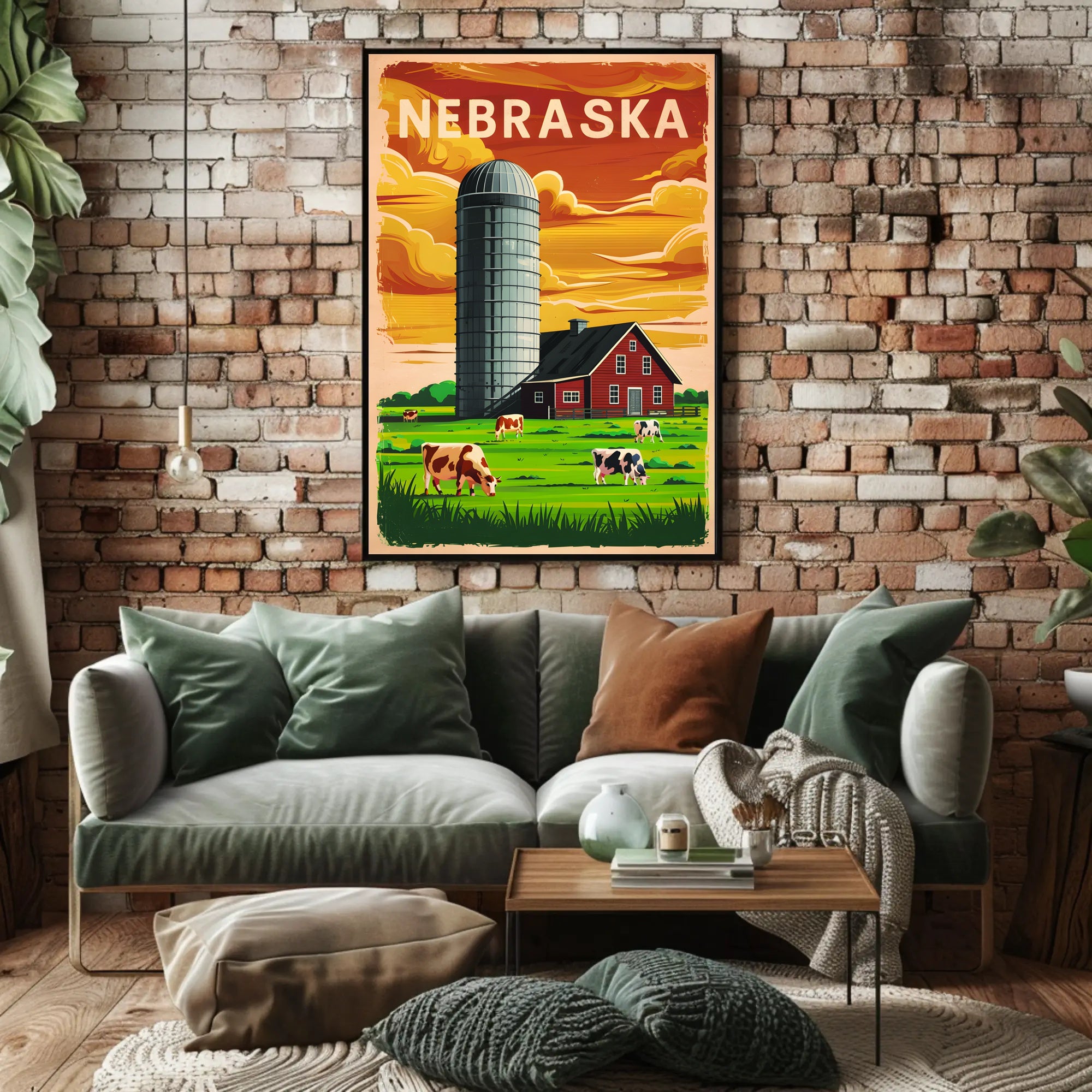 Nebraska Farm Life Poster