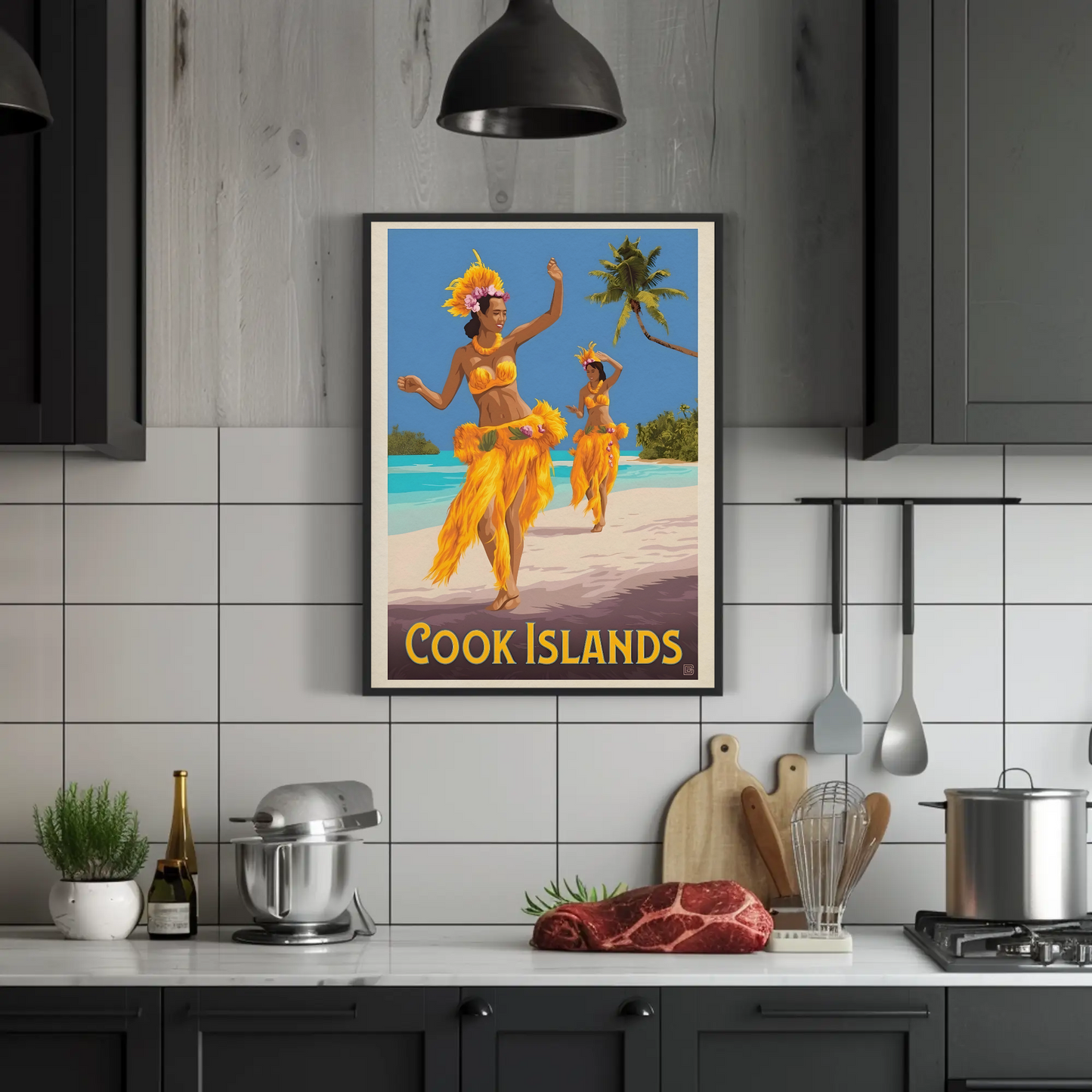 Cook Islands Vintage Poster