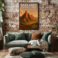 Badlands National Park A Tapestry Poster