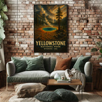 Yellowstone National Park Vintage Collector Poster