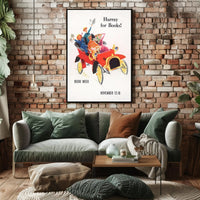 Hurray for Books! Poster PosterGoat