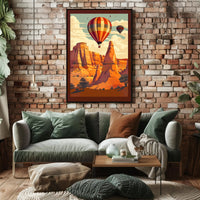 Scenic Balloon Journey Poster