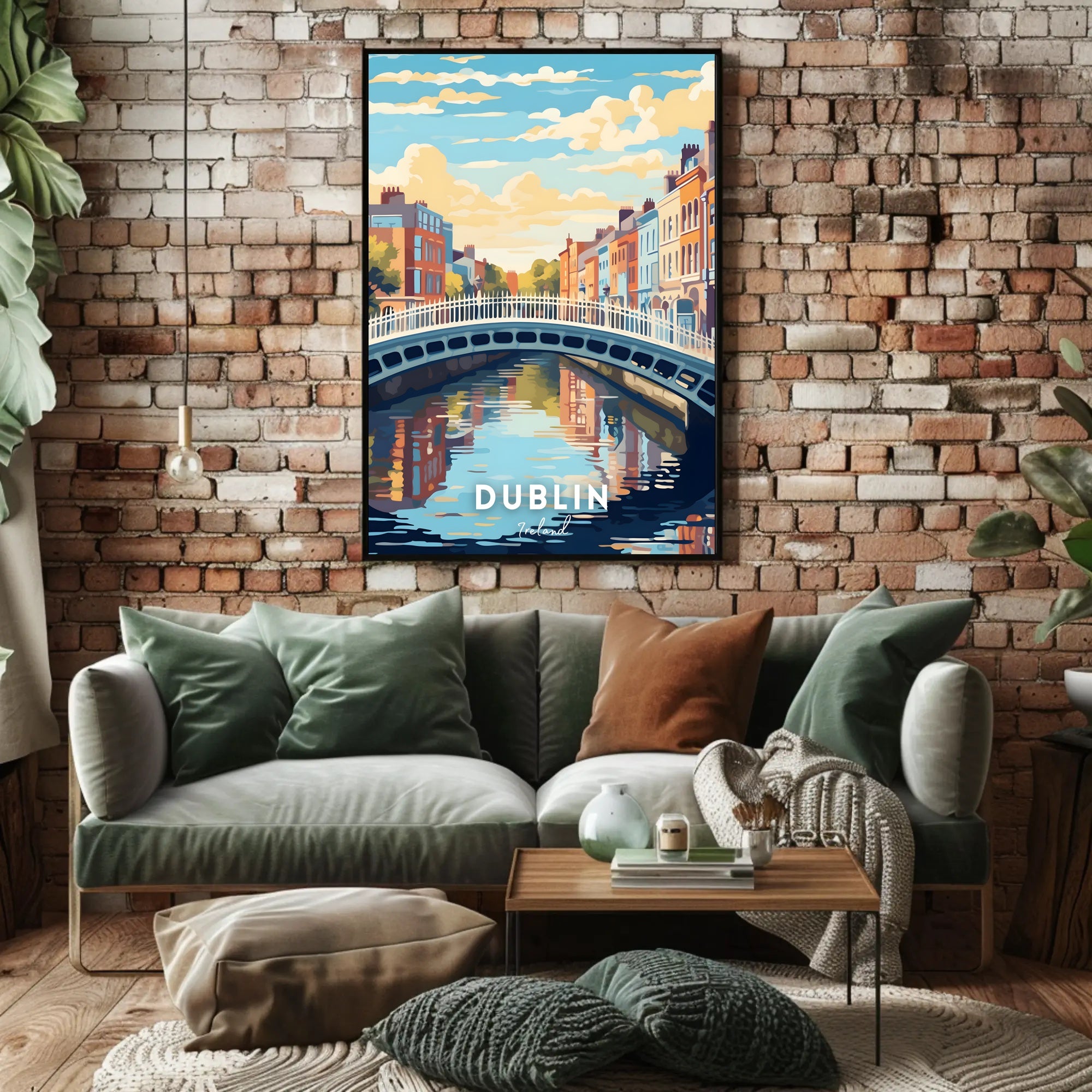 Scenic View of Dublin Poster