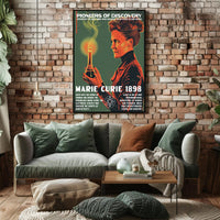 Marie Curie Scientific Achievements Inspirational Poster