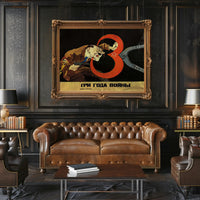 Propaganda Poster Depicting WWII Struggle Poster