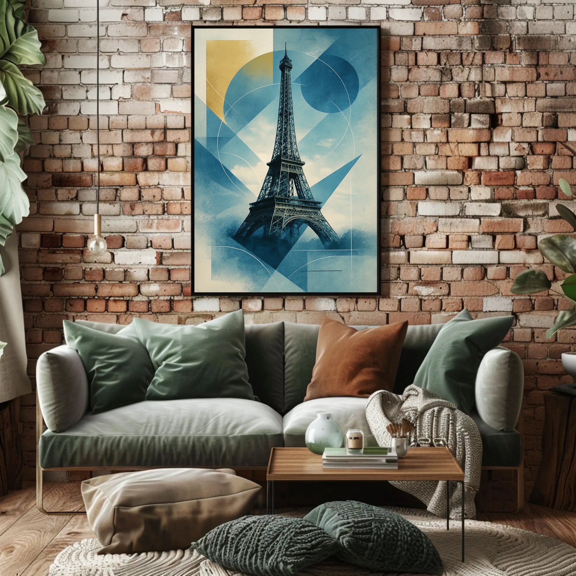 Eiffel Tower Abstract Elegance Modern Urban Artistic Poster