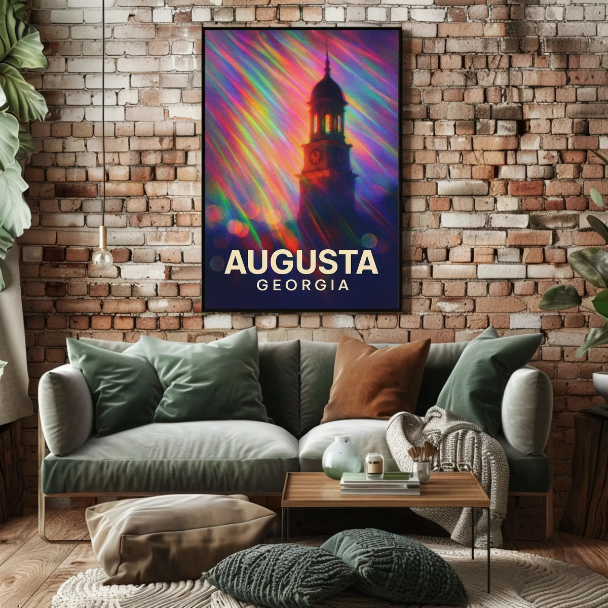Augusta, Georgia Vibrant Landmark Poster