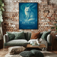 Arctic Fox Guardian of the Frozen Realms Poster