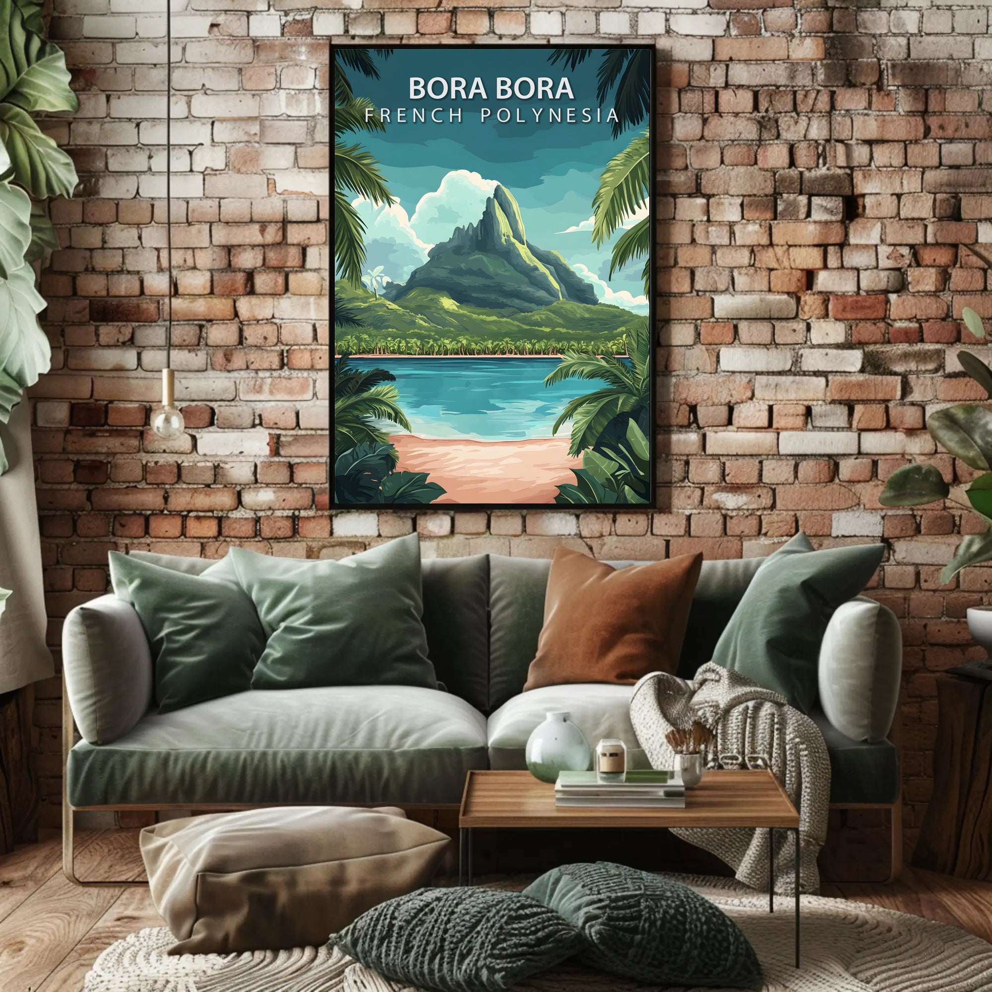 Scenic Bora Bora Travel Poster PosterGoat