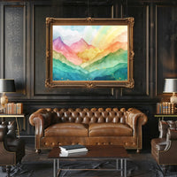 Vibrant Mountain Landscape Poster