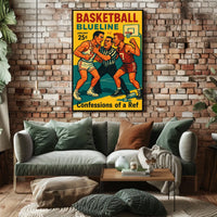 Basketball Blueline Poster