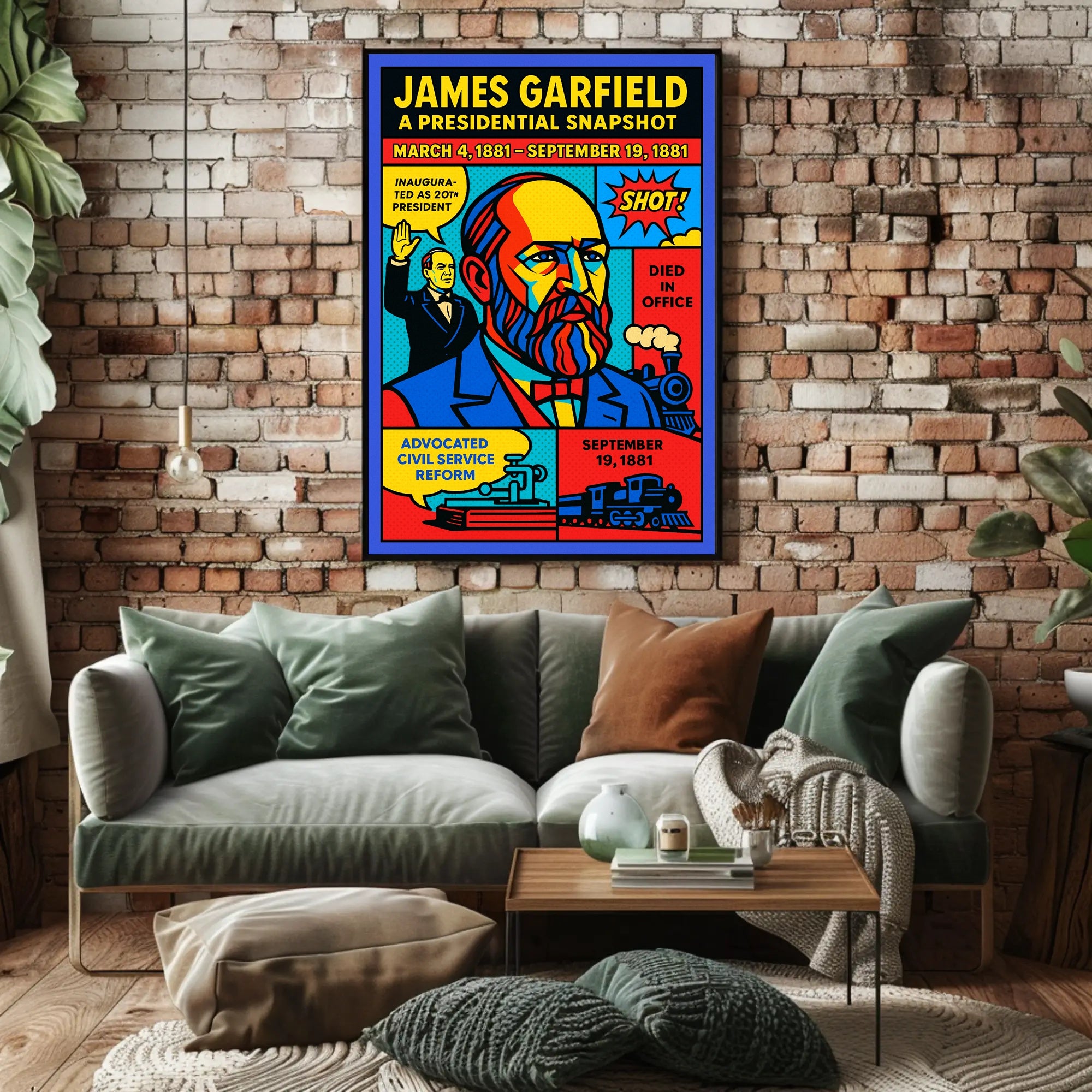James Garfield 20th President Poster PosterGoat