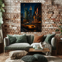 New York Nights Poster For NYC Lovers Timeless Cityscape
