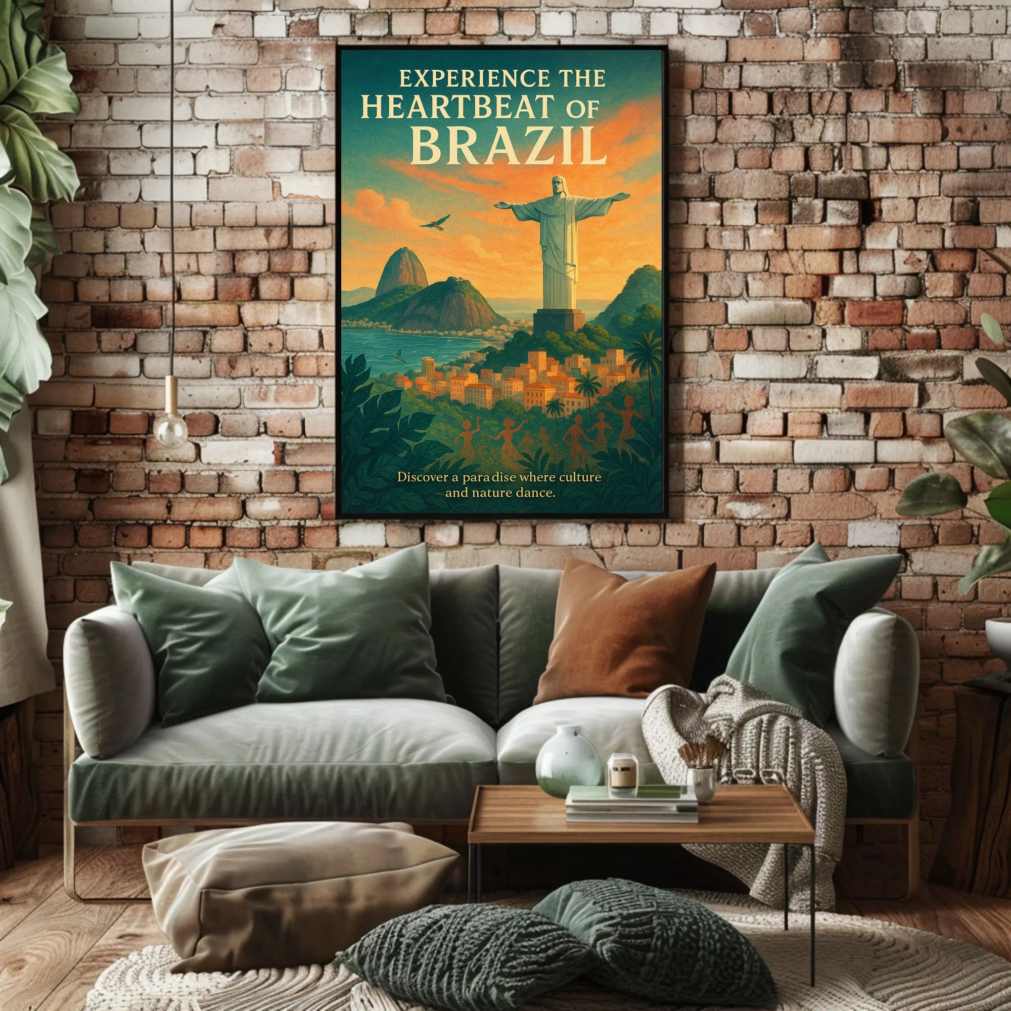 Experience The Heartbeat Of Brazil Poster