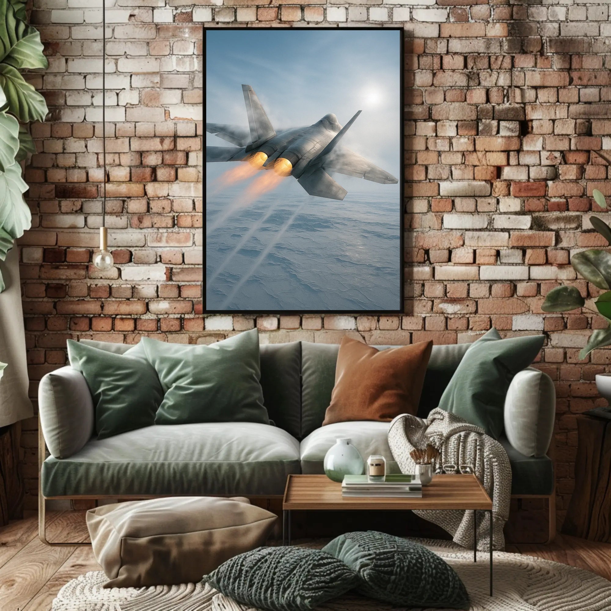 Lockheed Martin F-22 Raptor Military Jet Fighter Poster