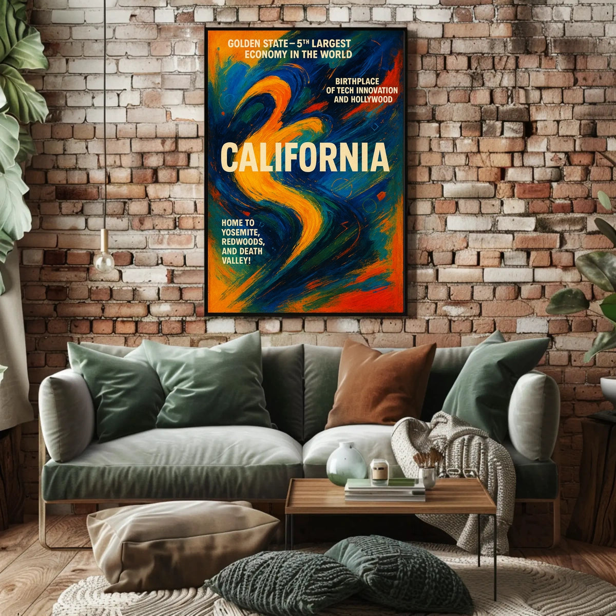 California The Golden State Poster