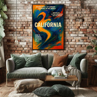 California The Golden State Poster