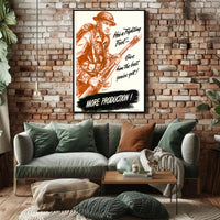 Vintage He’s a Fighting Fool WWII Poster