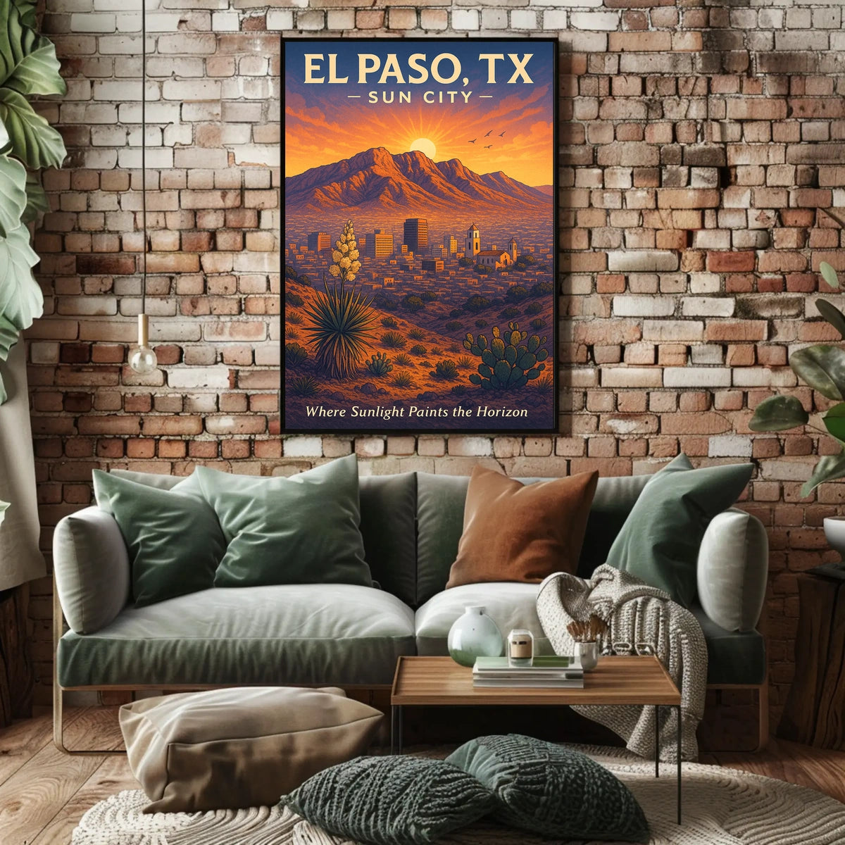 El Paso, TX Sun City Poster