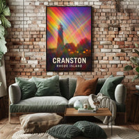 Cranston Rhode Island Scenic Minimalist Travel Poster