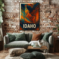 Idaho A Vivid Exploration Poster