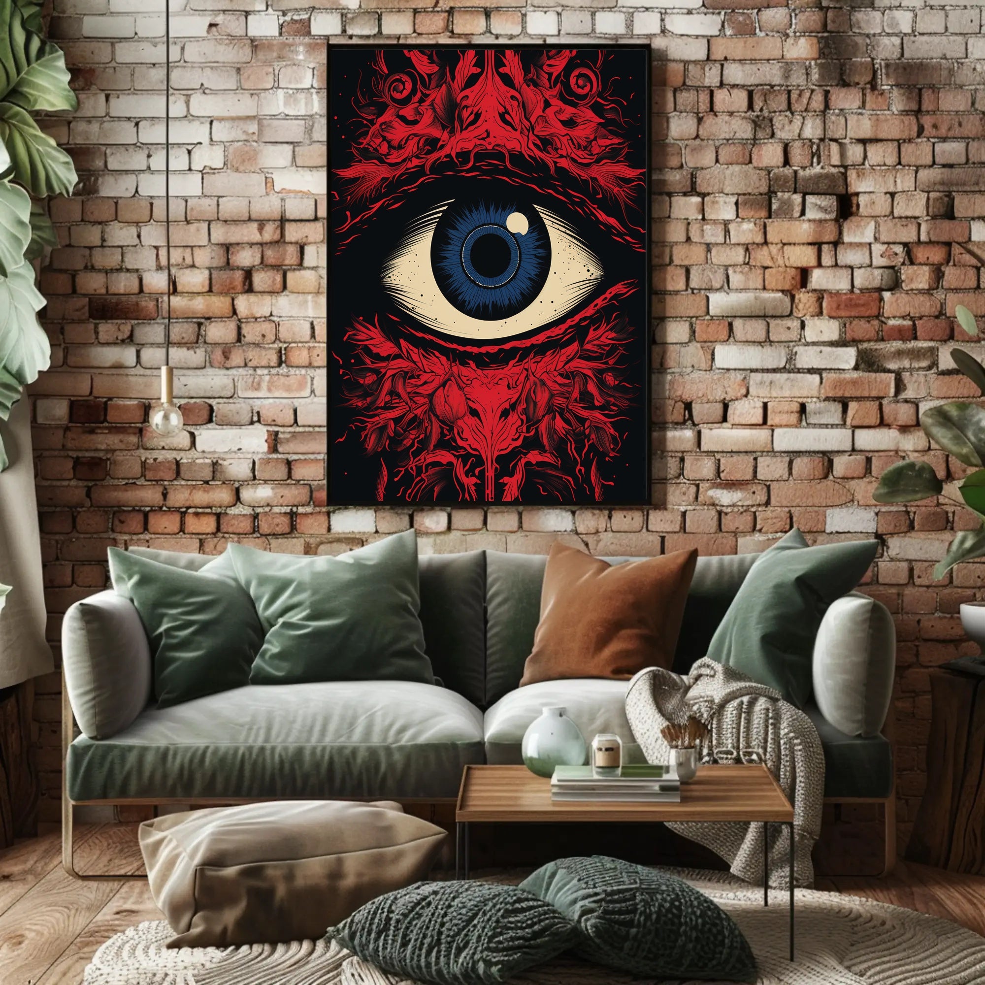Eye of Observation: Surreal Intricate Abstract Artistic Poster