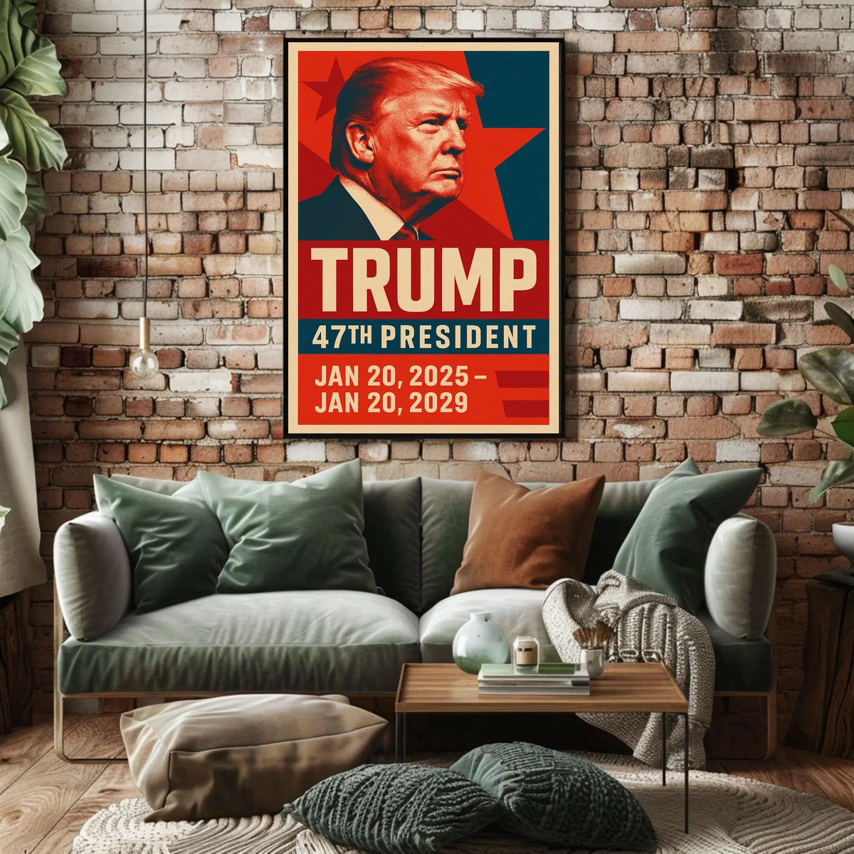 Trump Visionary Legacy Patriotic Pop Art Futurism Poster