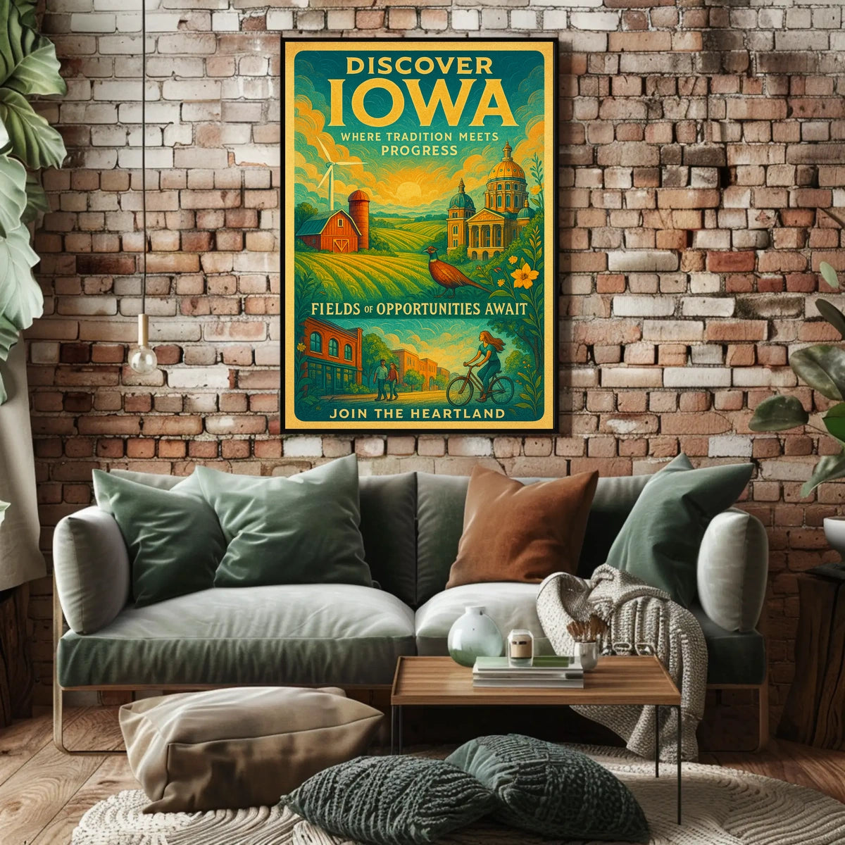 Discover Iowa Where Tradition Meets Progress Poster